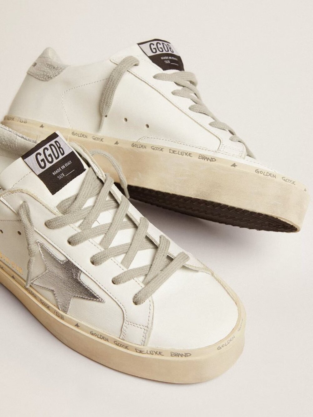 Golden Goose-Women'sSize 36-Hi Star with star and metallic silver heel - Picture 4 of 16
